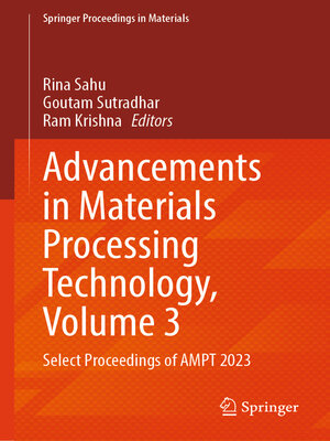 cover image of Advancements in Materials Processing Technology, Volume 3
